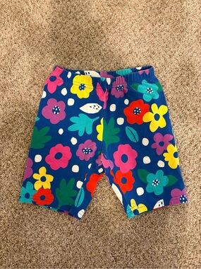 Hanna Andersson girls floral colorful biker shorts